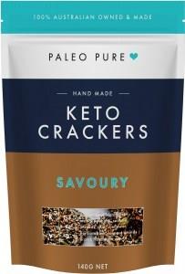 Paleo Pure Keto Crackers Savoury 140g