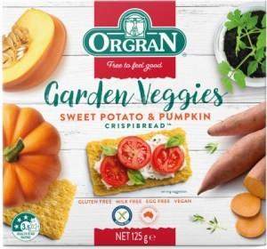Orgran Sweet Potato & Pumpkin Crispbread G/F 125g