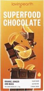 Loving Earth Superfood Chocolate Orange, Ginger & Maca 11x70g
