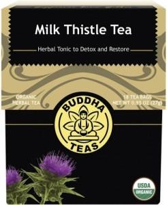 Buddha Teas Organic Herbal Tea Bags Milk Thistle Tea 18pk
