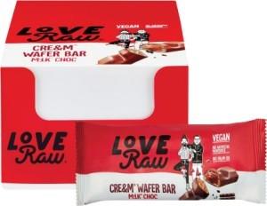 Loveraw Cre&m Wafer Bar M:lk Choc 12x43g