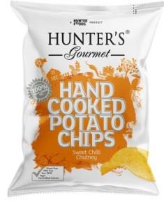 Hunter's Hand Cooked Potato Chips Sweet Chilli Chutney 125g