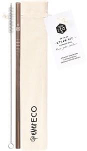 Ever Eco Stainless Steel Straw Kit Straight Rose Gold