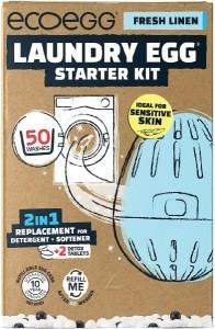 Ecoegg Laundry Egg Starter Kit 50 Washes Fresh Linen