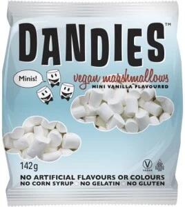 Dandies Vegan Vanilla Marshmallows Mini Size 142g