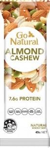 Go Natural Almond & Cashew Bar 16x45g
