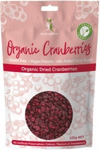 Dr Superfoods Super Organic Dried Cranberries 125g