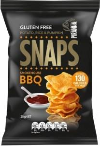 Piranha Snaps Smokehouse BBQ G/F 24x25g