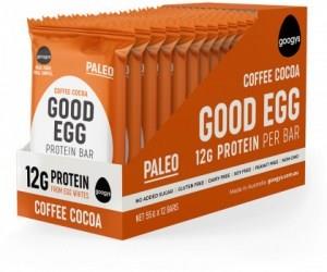 Googys Natural Paleo Protein Bar Coffee Cocoa G/F 12x55g