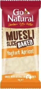 Go Natural Muesli Slice Yoghurt Apricot 90g