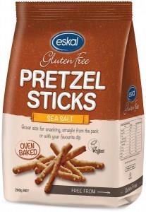 Eskal Pretzel Sticks Sea Salt G/F Vegan 200g