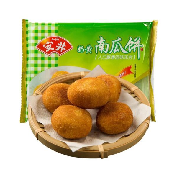 Anjoy Frozen Pumpkin Cakes with Custard Filling - 360g