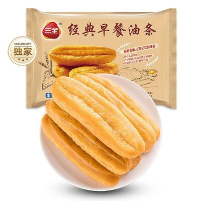 [Frozen] Sanquan Classic Breakfast Youtiao (Chinese Doughnut Sticks), 10-Pack, 400g