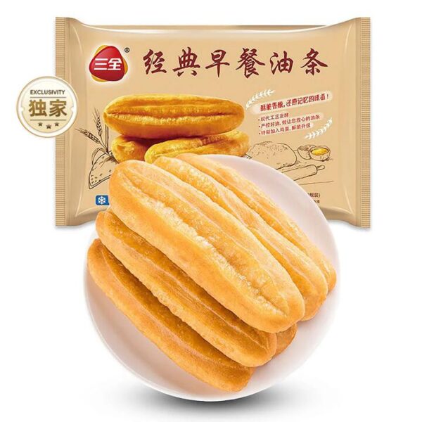 [Frozen] Sanquan Classic Breakfast Youtiao (Chinese Doughnut Sticks), 10-Pack, 400g