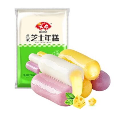 Anjoy Frozen Three-Color Cheese Rice Cakes - 500g