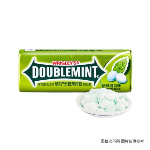 Wrigley's Doublemint Sugar-Free Mints - Original Mint Flavor, 35 Pieces, 23.8g
