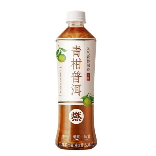 [Genki Forest] Sugar-Free Green Tangerine Pu'er Tea 500ml