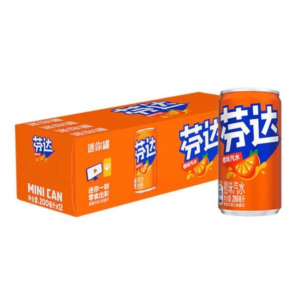 Fanta Mini Cans - 200ml x 12