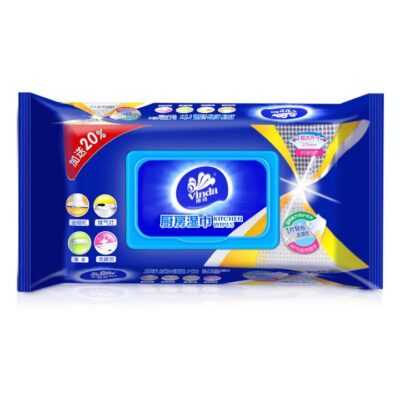 Vinda Kitchen Cleaning Wet Wipes, 48 Pieces