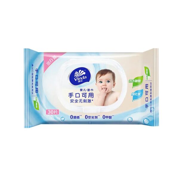 Vinda Baby Skin Care Wet Wipes, 40 Pieces