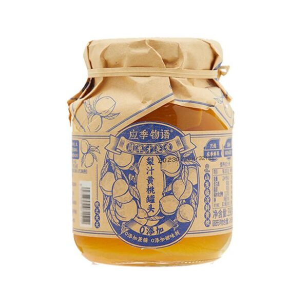 Seasonal Story Canned Yellow Peaches in Pear Juice - 390g