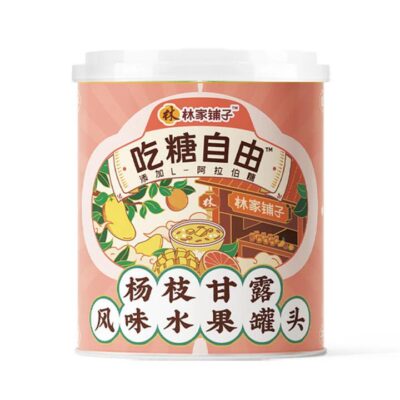 Linjiapuzi Sugar-Free Mango Pomelo Sago Flavored Fruit Canned - 312g