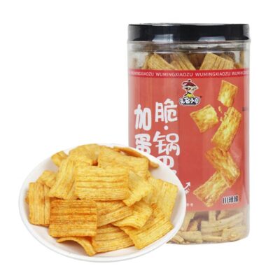 Wumingxiaozu Egg-Added Crispy Rice Crackers - Sichuan Spicy Flavor, 180g
