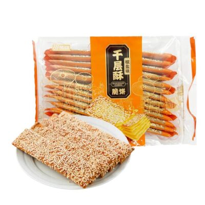 Suqi Thousand Layer Crispy Pastry - Pepper and Salt Flavor, 218g