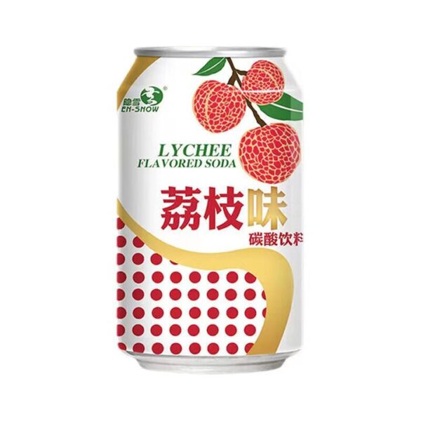 En-Snow Lychee Flavored Soda - 330ml