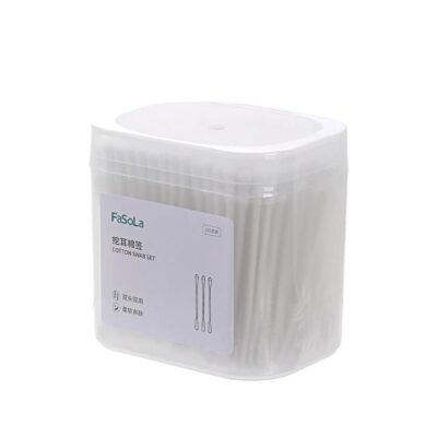 FaSoLa Cotton Swabs for Ear Cleaning - White, 200 Pieces