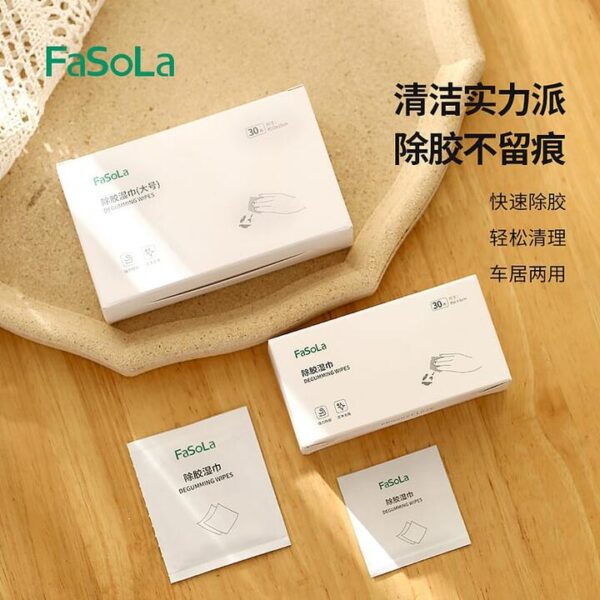 FaSoLa Degumming Wipes - Small, 30 Pieces, White