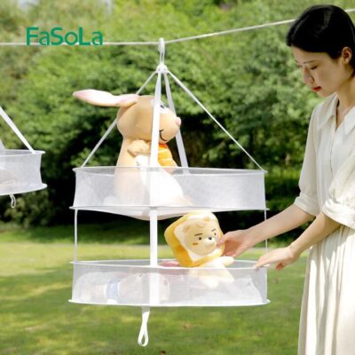 FaSoLa Double-Layer Drying Net - Large, White, 61cm Diameter