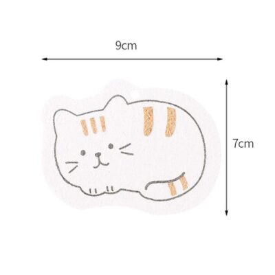 FaSoLa Compressed Wood Pulp Sponge - Cat Design, 9.5*7cm