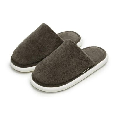 YouDiao Men's Cotton Slippers - Cocoa Brown, Size 40-41