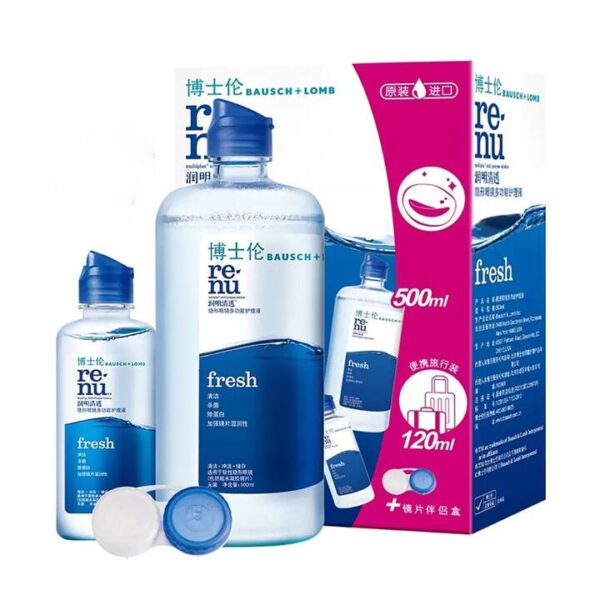 Bausch + Lomb Renu Fresh Contact Lens Solution Value Pack - 500ml + 120ml