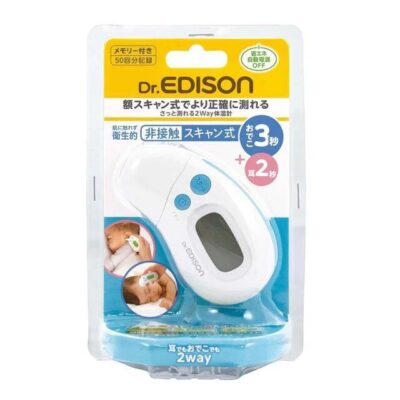 Dr. Edison Dual-Use Thermometer for Forehead and Ear - Suitable for Newborns to Adults