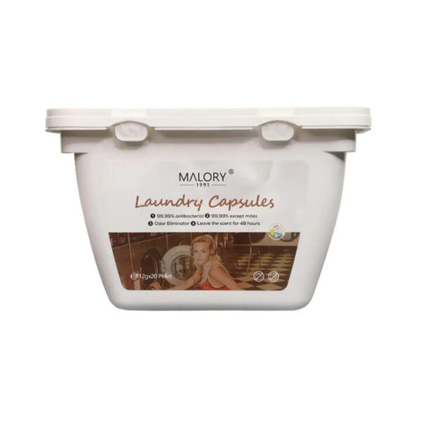 Malory Four-in-One Laundry Capsules with Essential Oils - 20 Pieces