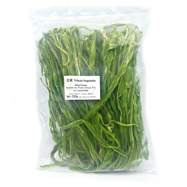 Frozen Gong Cai (Shredded Celtuce Stems) 250g - Hot Pot Essential