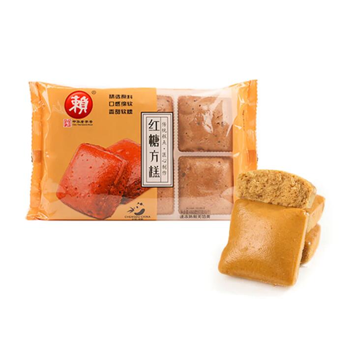 [Frozen] Lai Ji Brown Sugar Square Cakes, Pack of 6, 480g
