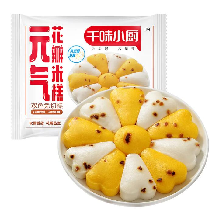 Qianwei Xiaochu Frozen Flower Petal Rice Cakes - 300g