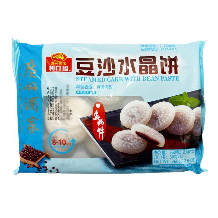 [Frozen] Likoufu Red Bean Crystal Cakes - Pack of 12, 360g
