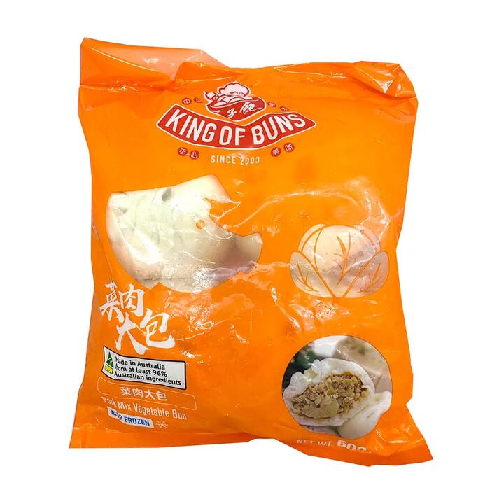 [Frozen] Baozi King Vegetable and Meat Large Buns 4pcs 600g