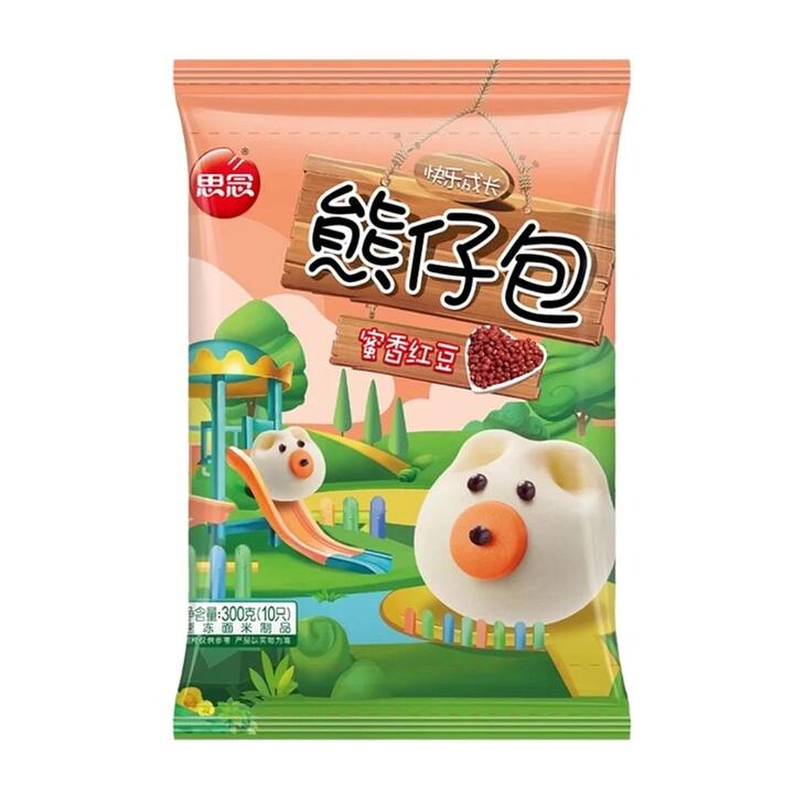[Frozen] Sinian Bear Buns with Red Bean Filling 300g