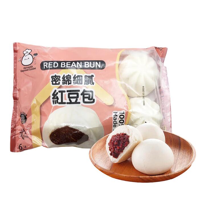 [Frozen] Jiahe Red Bean Buns, Pack of 6, 390g