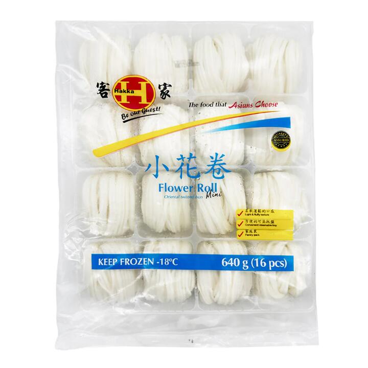 [Frozen] Hakka Mini Flower Rolls 16pcs 640g