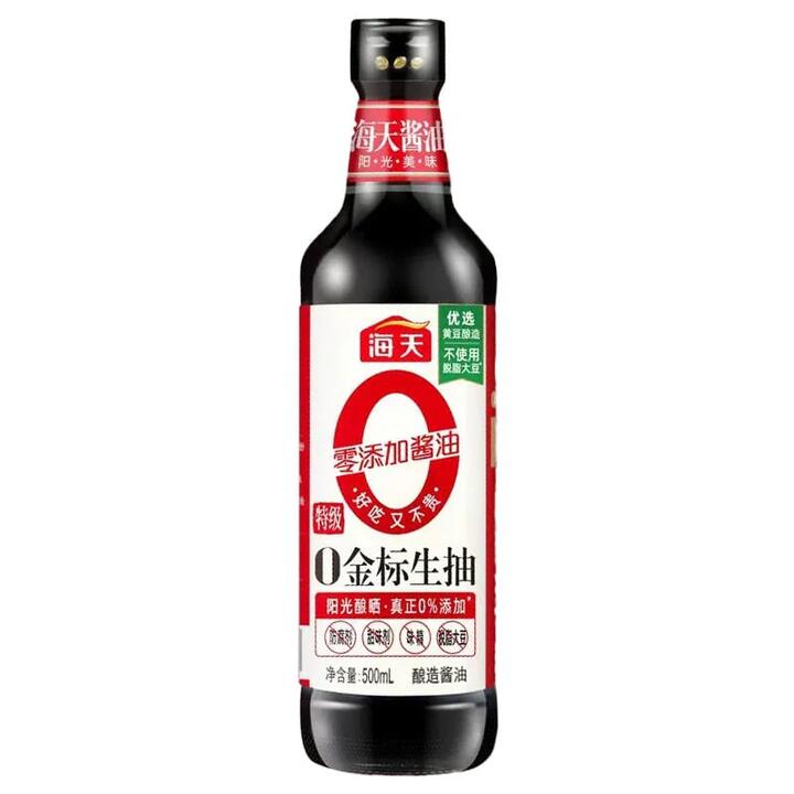 Haitian Premium Soy Sauce with No Additives, 500ml
