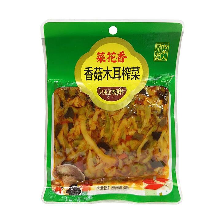 CaihuaXiang Shiitake Mushroom and Black Fungus Pickled Vegetables 105g