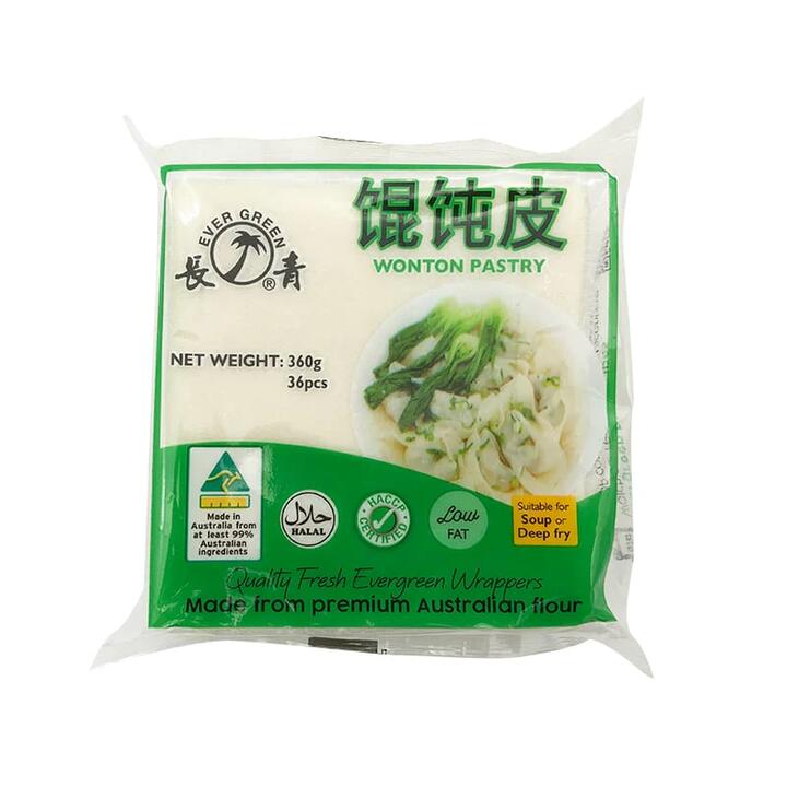 Ever Green Wonton Wrappers 36pcs 360g