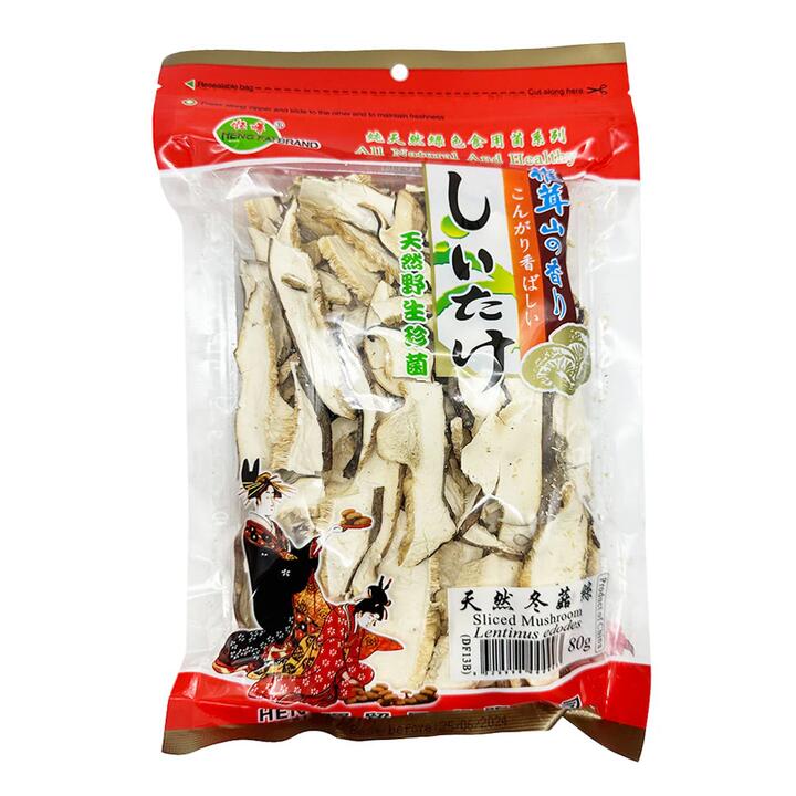 Henghui Natural Shredded Shiitake Mushrooms 80g