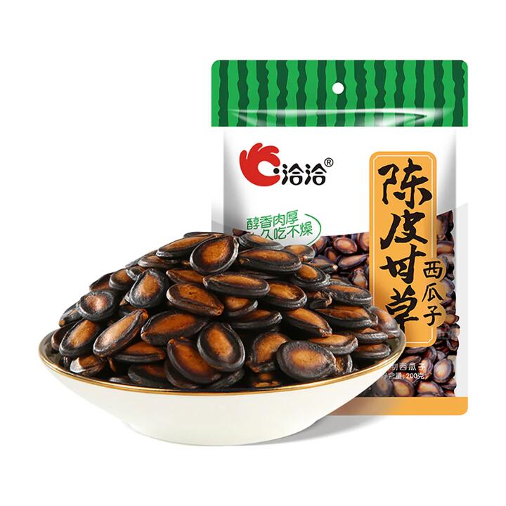 Qiaqia Dried Tangerine Peel and Licorice Watermelon Seeds - 200g